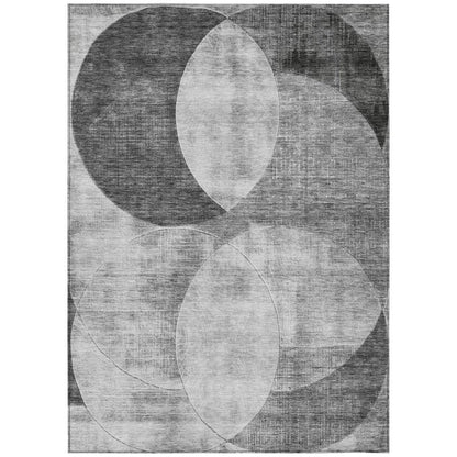 LOOMLAN Rugs Henry Gray Washable Indoor-Outdoor Rug