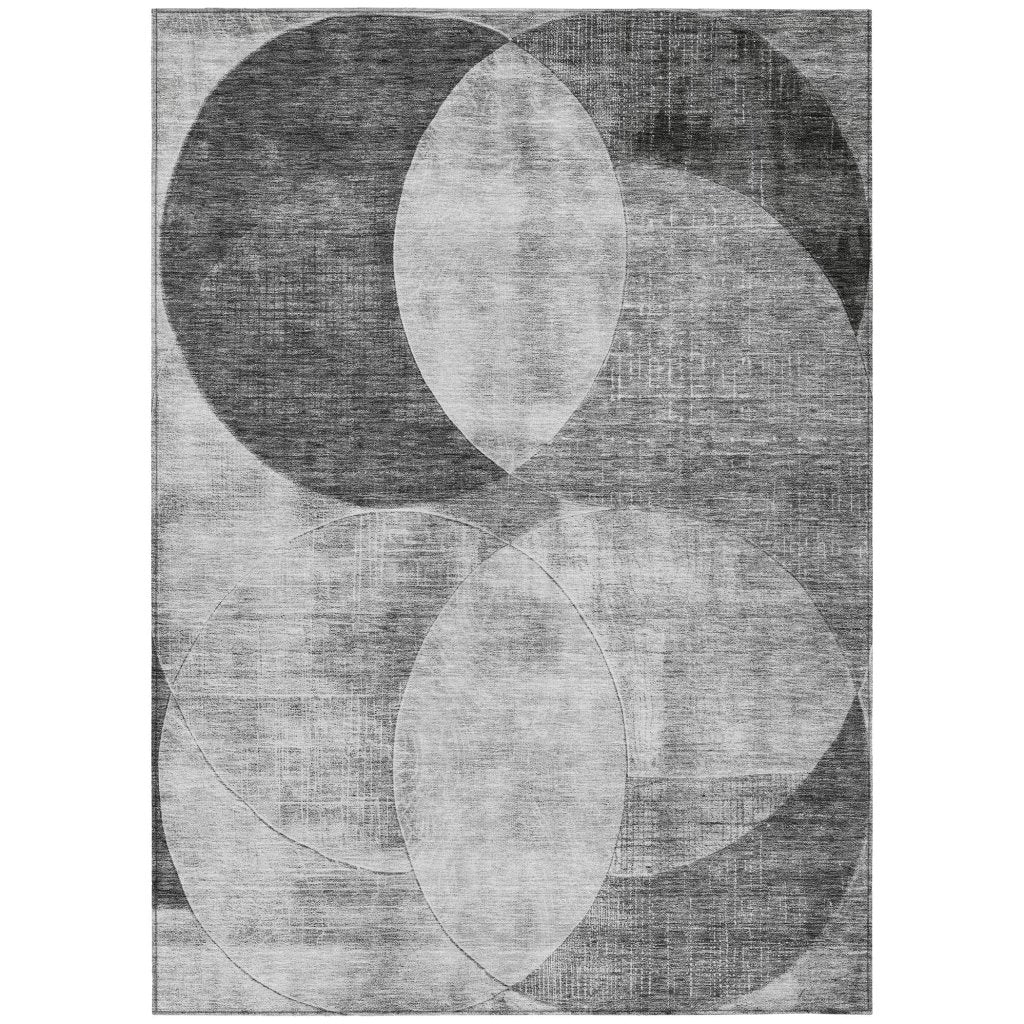LOOMLAN Rugs Henry Gray Washable Indoor-Outdoor Rug