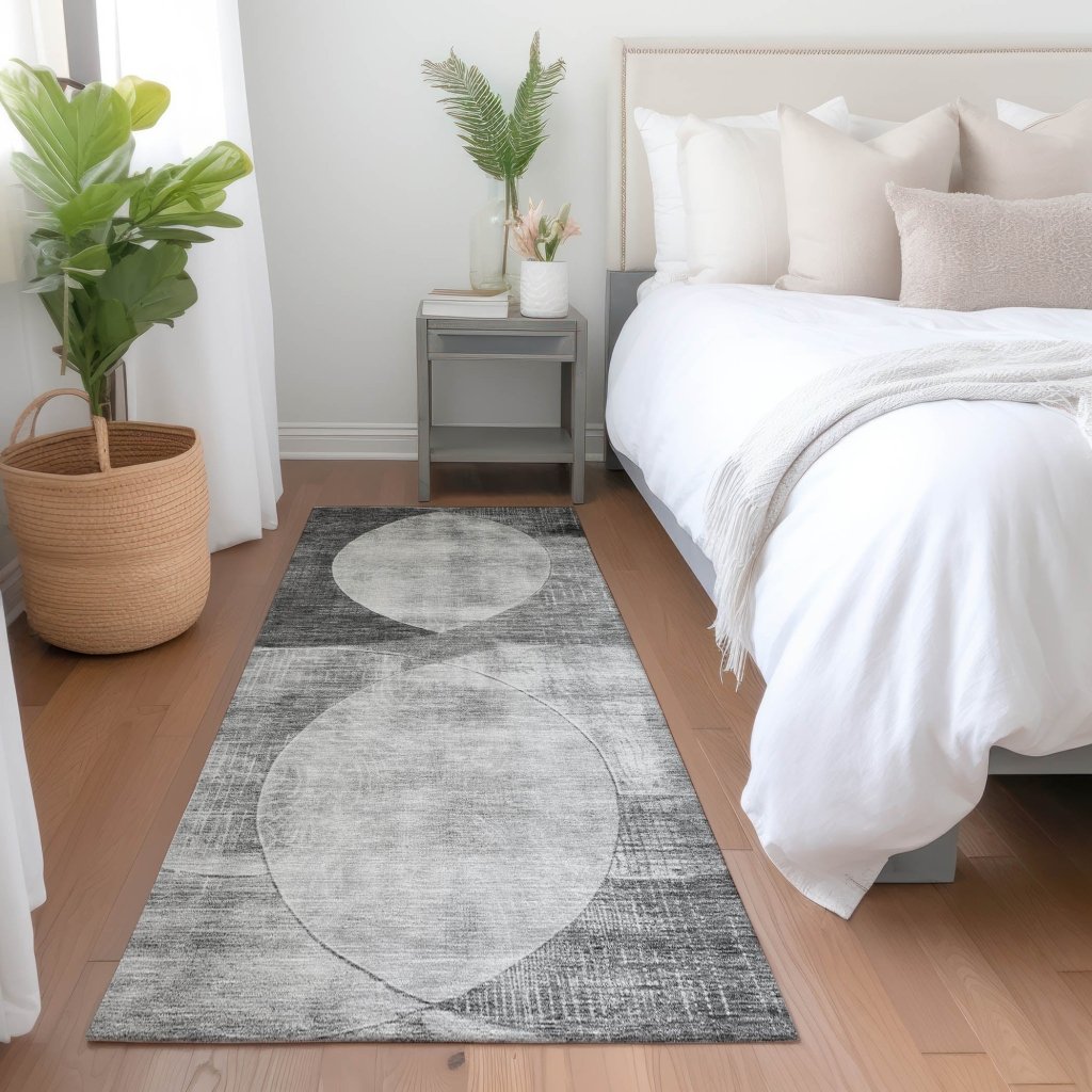 LOOMLAN Rugs Henry Gray Washable Indoor-Outdoor Rug