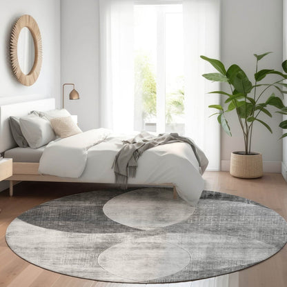 LOOMLAN Rugs Henry Gray Washable Indoor-Outdoor Rug