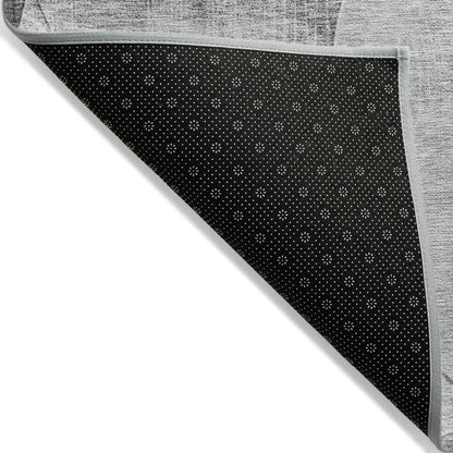 LOOMLAN Rugs Henry Gray Washable Indoor-Outdoor Rug