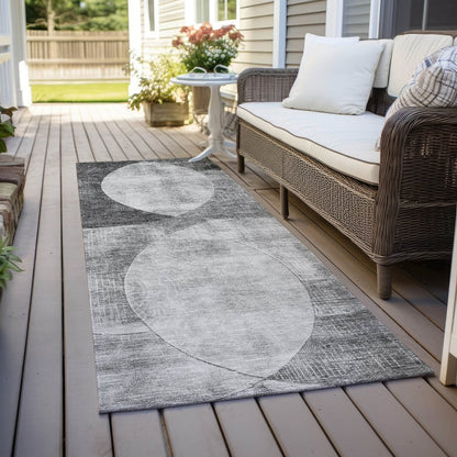 LOOMLAN Rugs Henry Gray Washable Indoor-Outdoor Rug