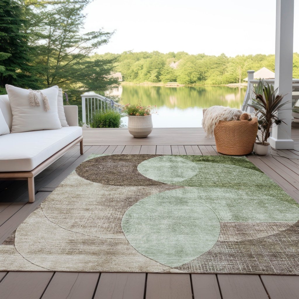 LOOMLAN Rugs Henry Green Washable Indoor-Outdoor Rug