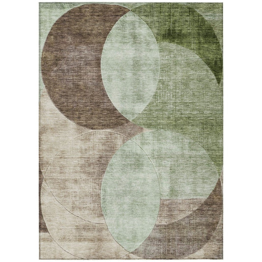 LOOMLAN Rugs Henry Green Washable Indoor-Outdoor Rug