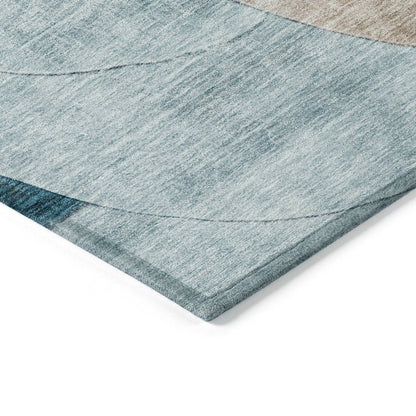 LOOMLAN Rugs Henry Orange Washable Indoor-Outdoor Rug