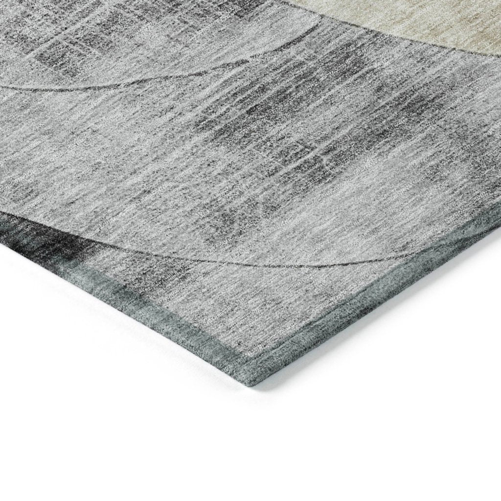 LOOMLAN Rugs Henry Pewter Washable Indoor-Outdoor Rug