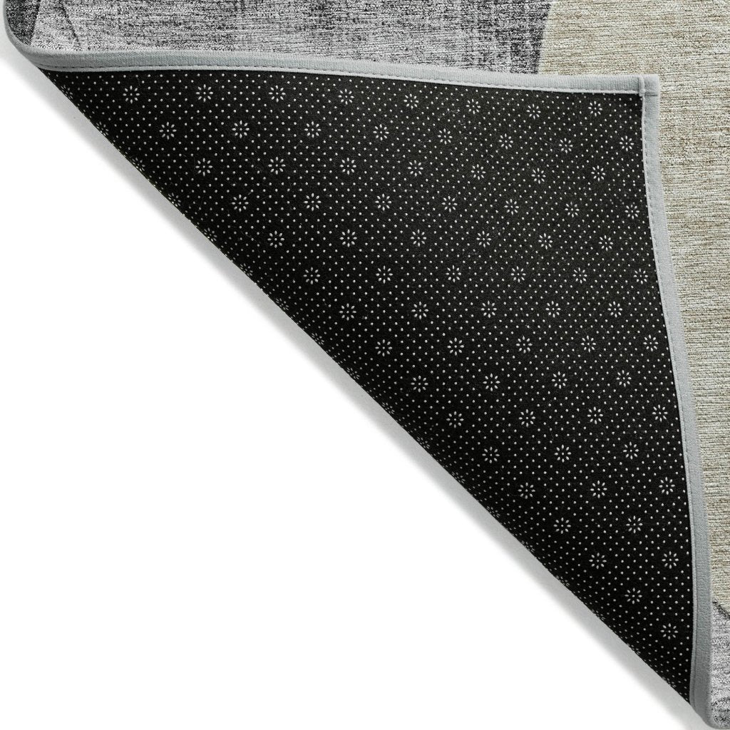 LOOMLAN Rugs Henry Pewter Washable Indoor-Outdoor Rug