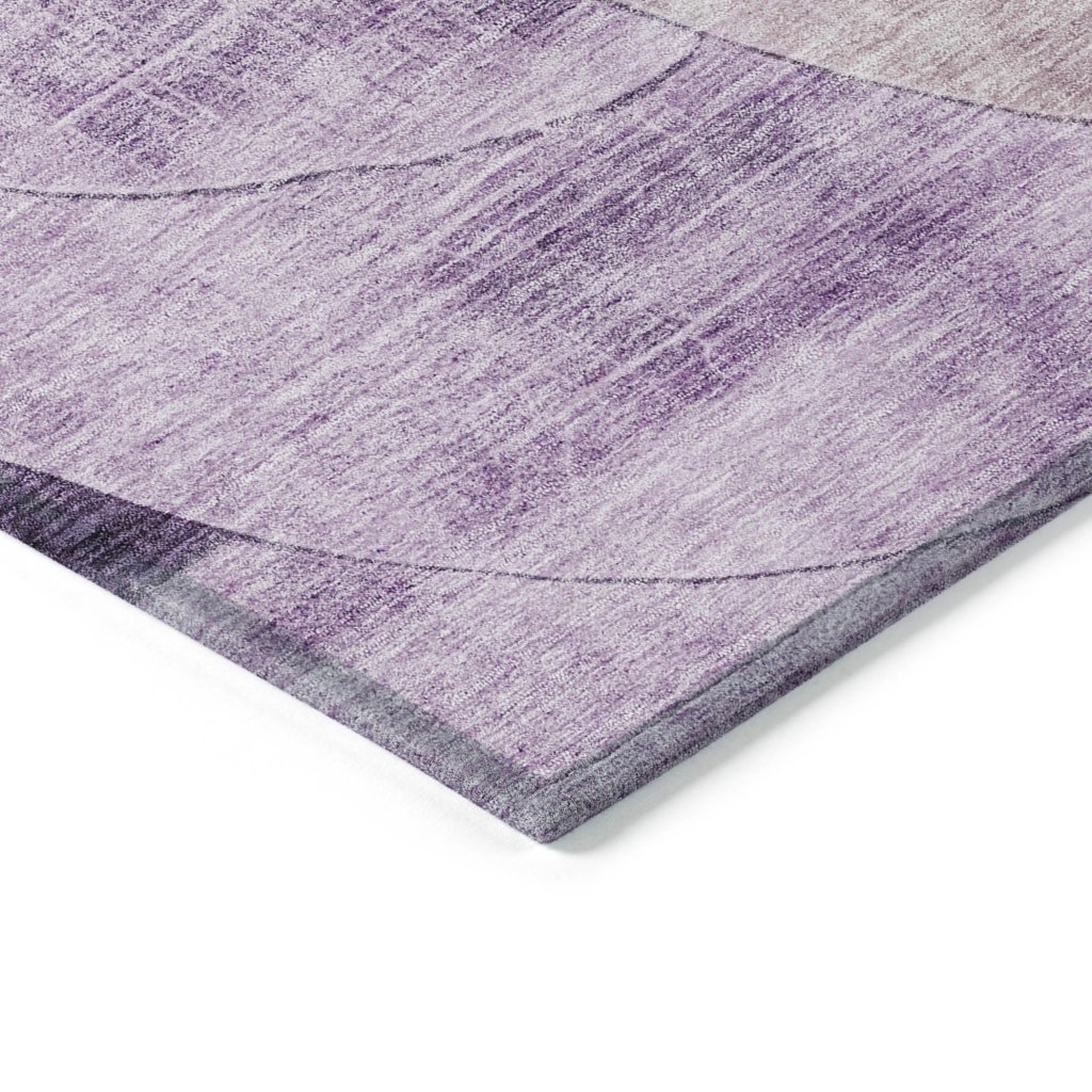 LOOMLAN Rugs Henry Purple Washable Indoor-Outdoor Rug