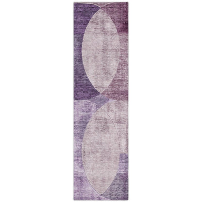 LOOMLAN Rugs Henry Purple Washable Indoor-Outdoor Rug