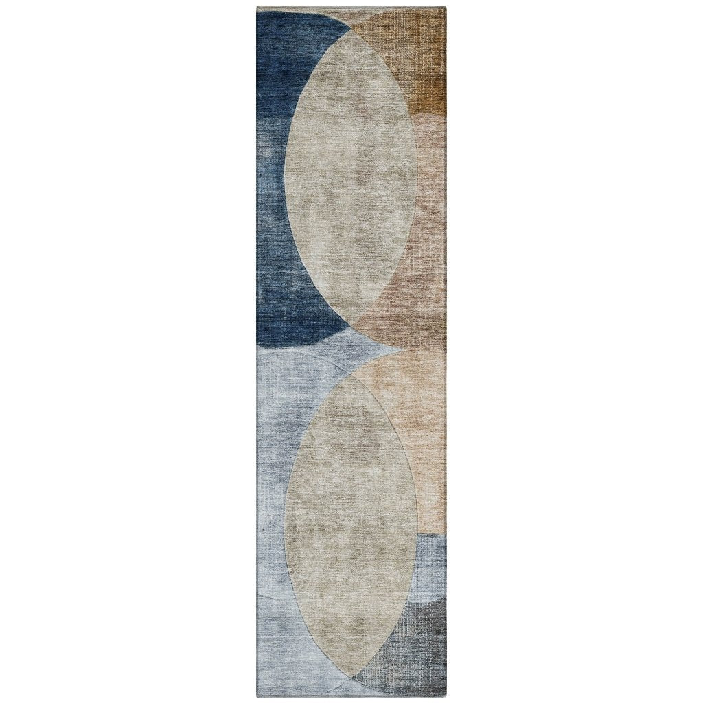 LOOMLAN Rugs Henry Sky Washable Indoor-Outdoor Rug