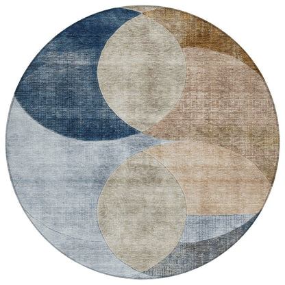 LOOMLAN Rugs Henry Sky Washable Indoor-Outdoor Rug