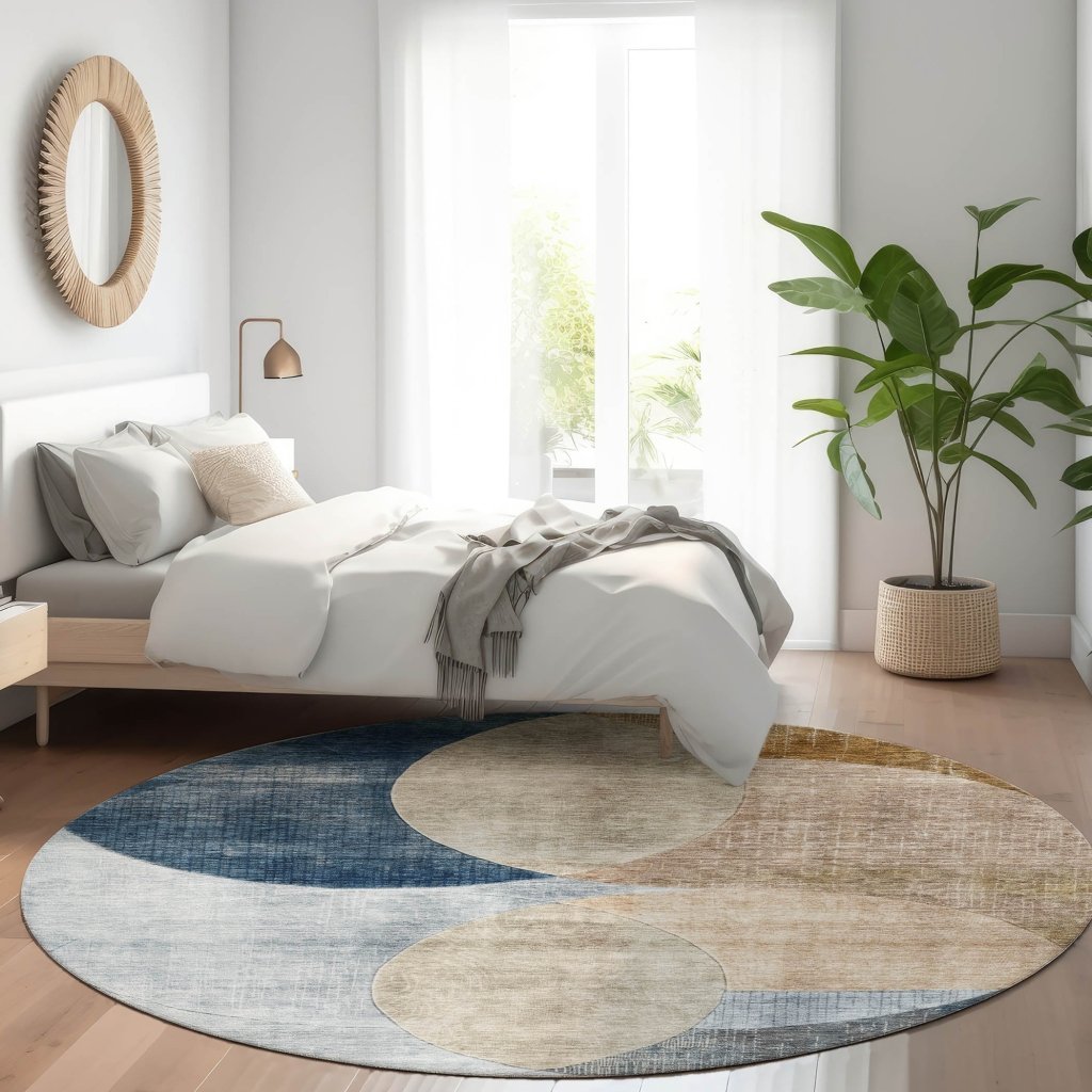 LOOMLAN Rugs Henry Sky Washable Indoor-Outdoor Rug