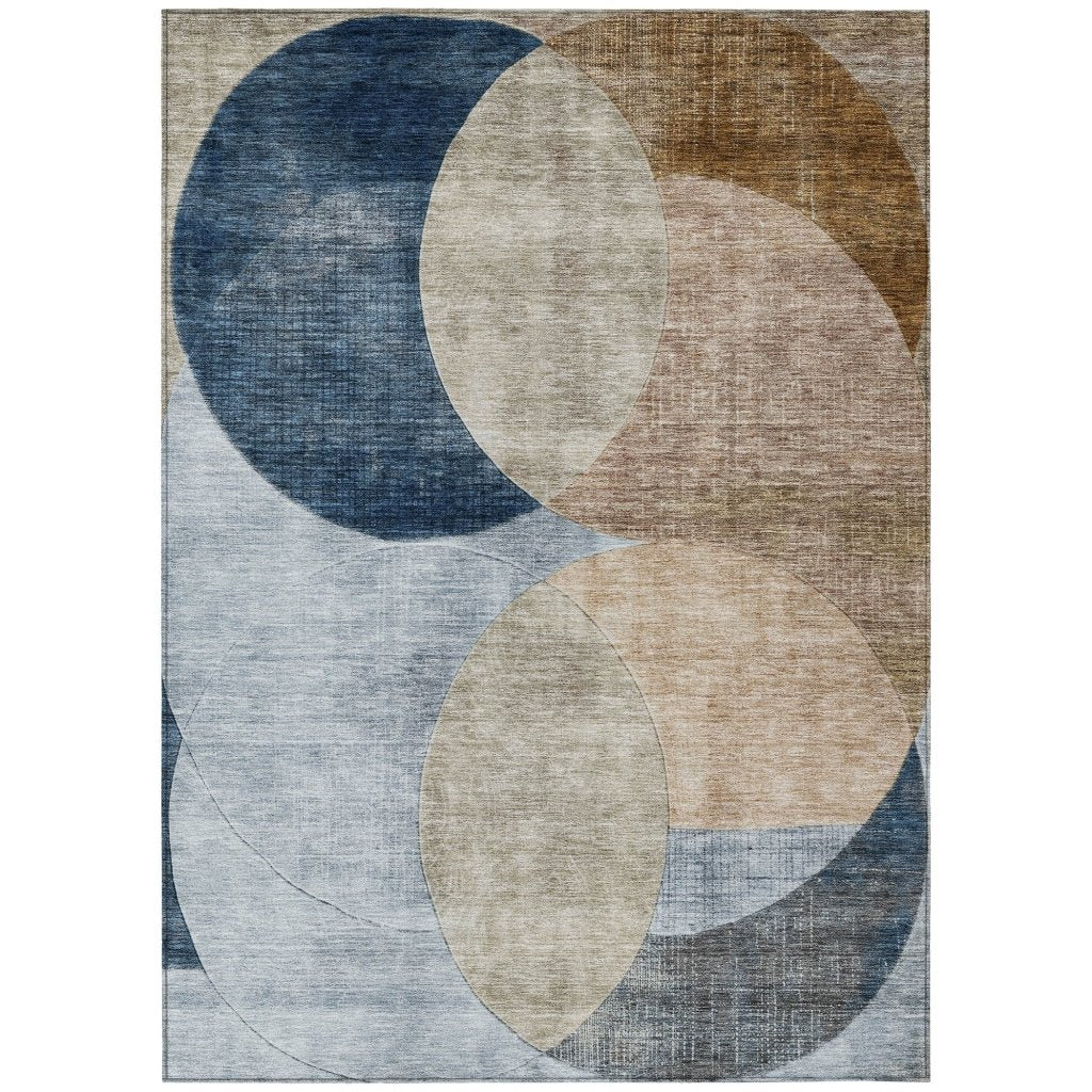 LOOMLAN Rugs Henry Sky Washable Indoor-Outdoor Rug