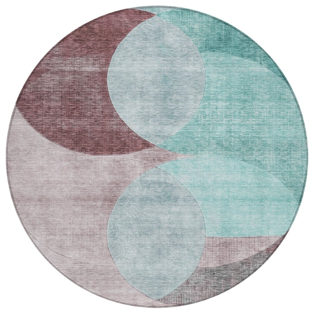 LOOMLAN Rugs Henry Teal Washable Indoor-Outdoor Rug