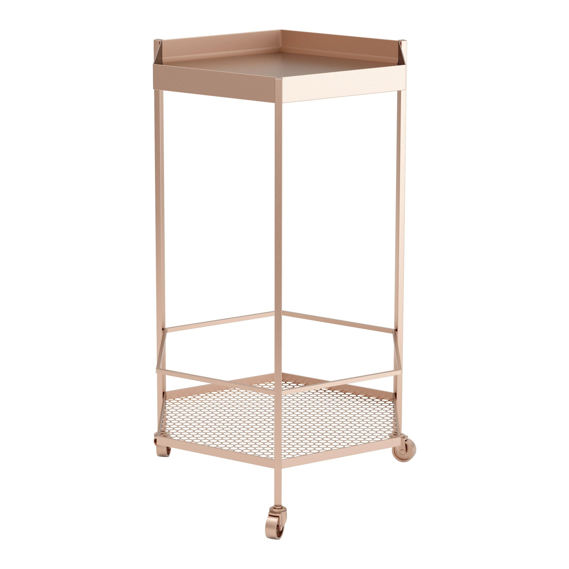 Hex Bar Cart Gold - Sideboards and Things Accents_Gold, Brand_Zuo Modern, Color_Gold, Depth_10-20, Features_With Wheels, Finish_Hand Painted, Height_20-30, Materials_Metal, Metal Type_Steel, Product Type_Bar Cart, Shape_Geometric, Shelf Material_Metal, Width_10-20