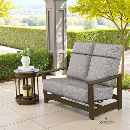 Leeward Deep Seat High Back Hidden Motion Loveseat