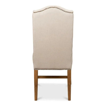 High Velvet Armless Dining Chair 2PC - LOOMLAN - Sarreid - Dining Chairs