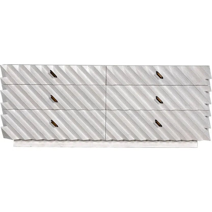 Noir Hikaru Six Drawers Wood Dresser