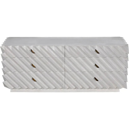 Noir Hikaru Six Drawers Wood Dresser