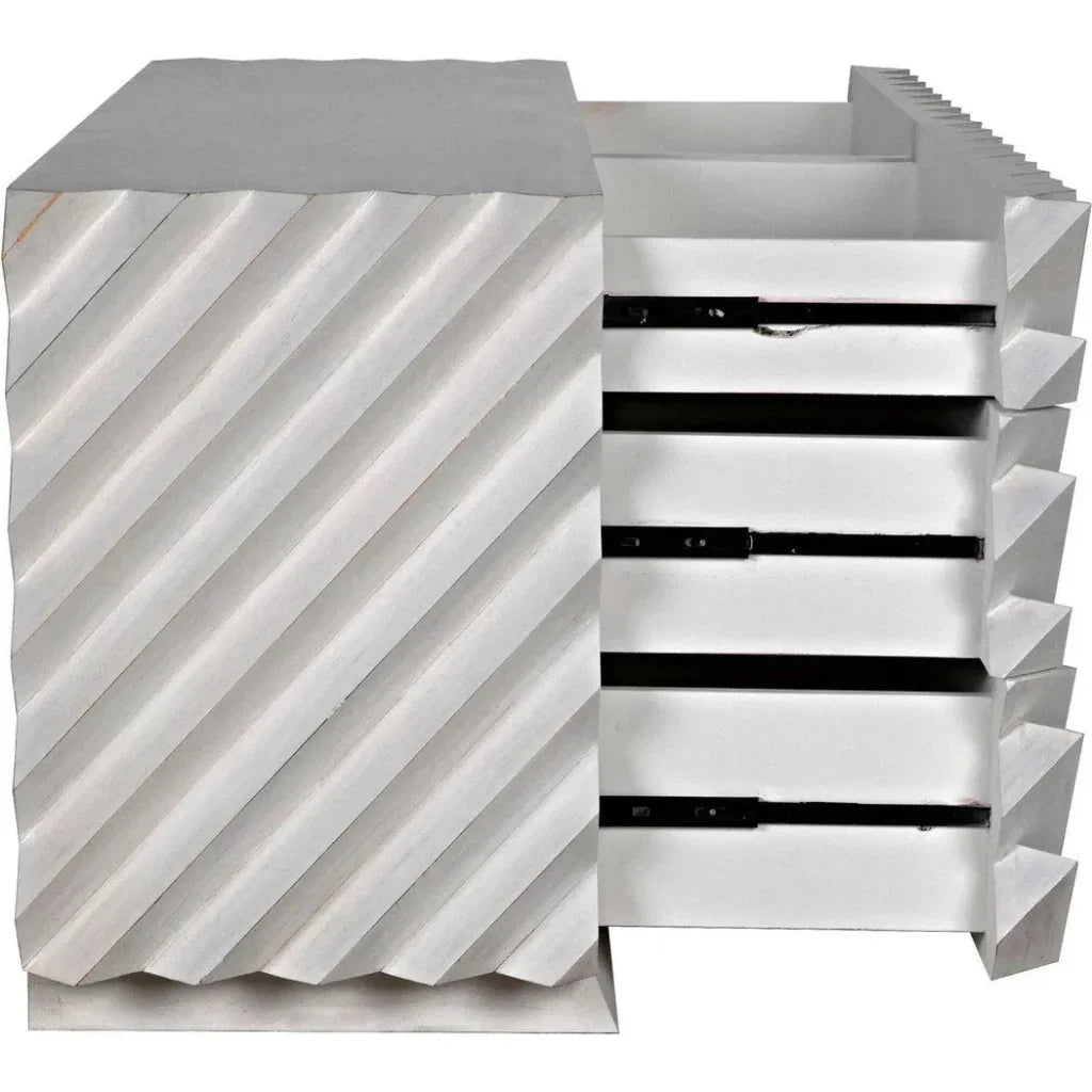 Noir Hikaru Six Drawers Wood Dresser