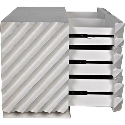 Noir Hikaru Six Drawers Wood Dresser