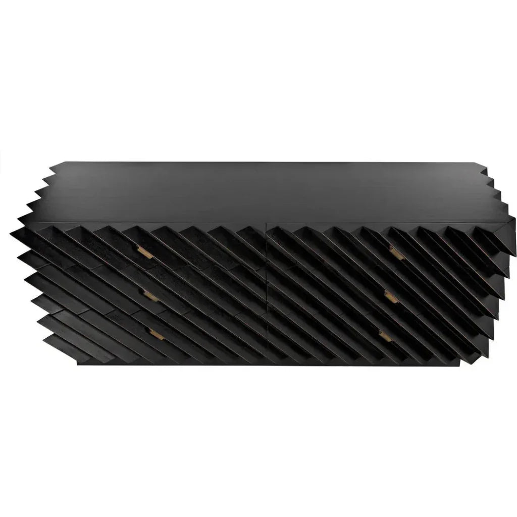 Noir Hikaru Six Drawers Wood Dresser