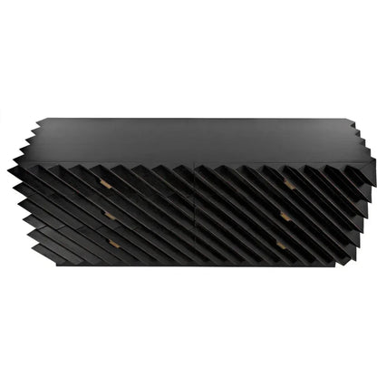 Noir Hikaru Six Drawers Wood Dresser