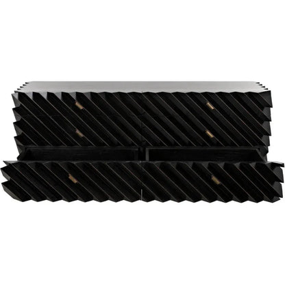 Noir Hikaru Six Drawers Wood Dresser