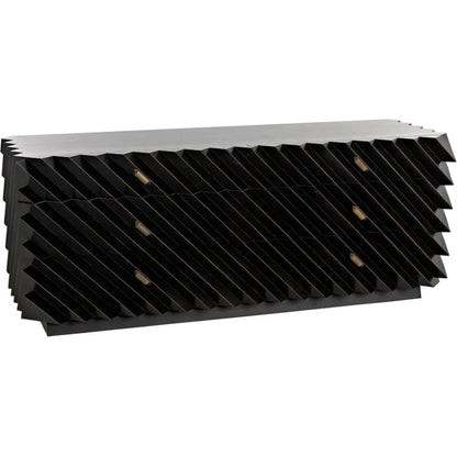 Noir Hikaru Six Drawers Wood Dresser
