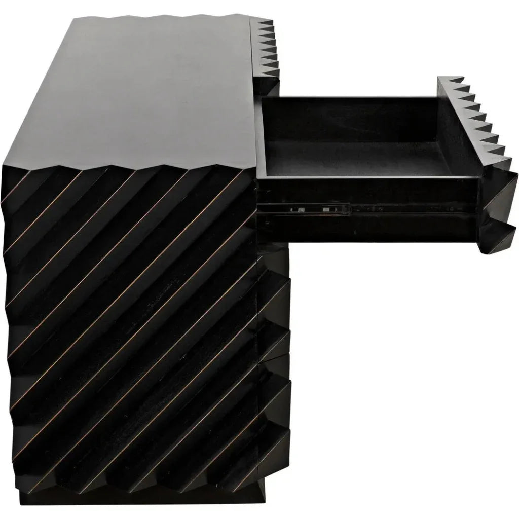 Noir Hikaru Six Drawers Wood Dresser
