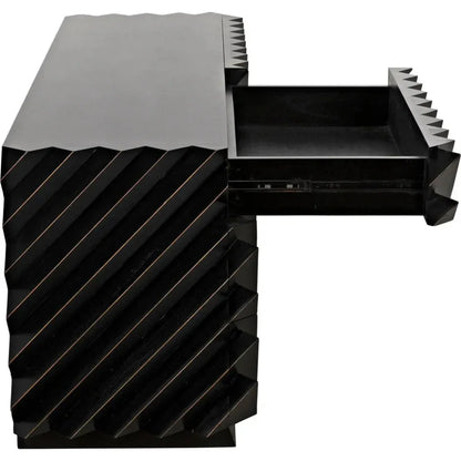 Noir Hikaru Six Drawers Wood Dresser