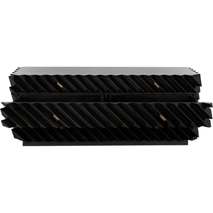 Noir Hikaru Six Drawers Wood Dresser