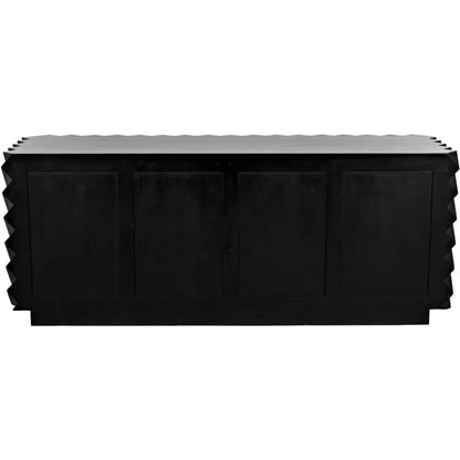 Noir Hikaru Six Drawers Wood Dresser