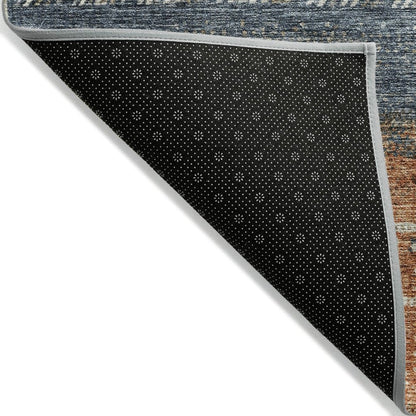 LOOMLAN Rugs Hilda Brown Washable Indoor-Outdoor Rug