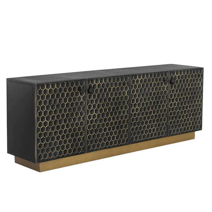 SUNPAN Hive Iron Black Sideboard