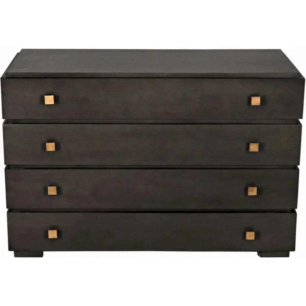 Noir Hofman Four Drawers Wood Dresser