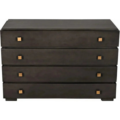 Noir Hofman Four Drawers Wood Dresser