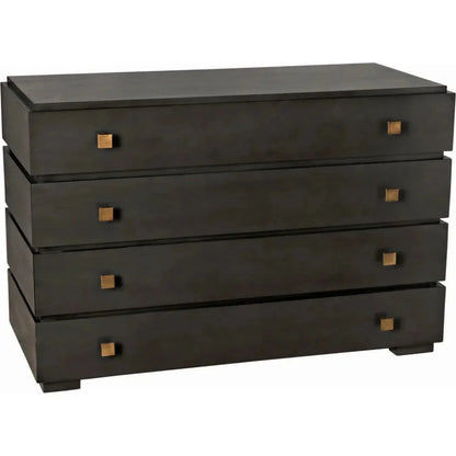 Noir Hofman Four Drawers Wood Dresser