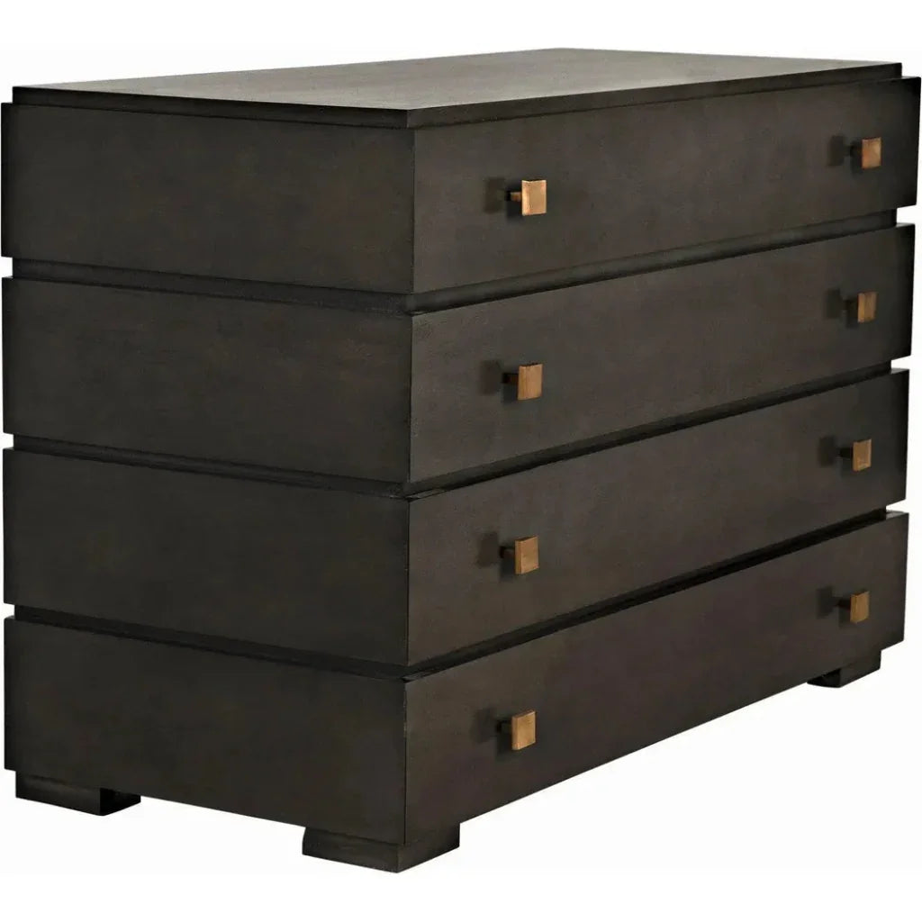 Noir Hofman Four Drawers Wood Dresser