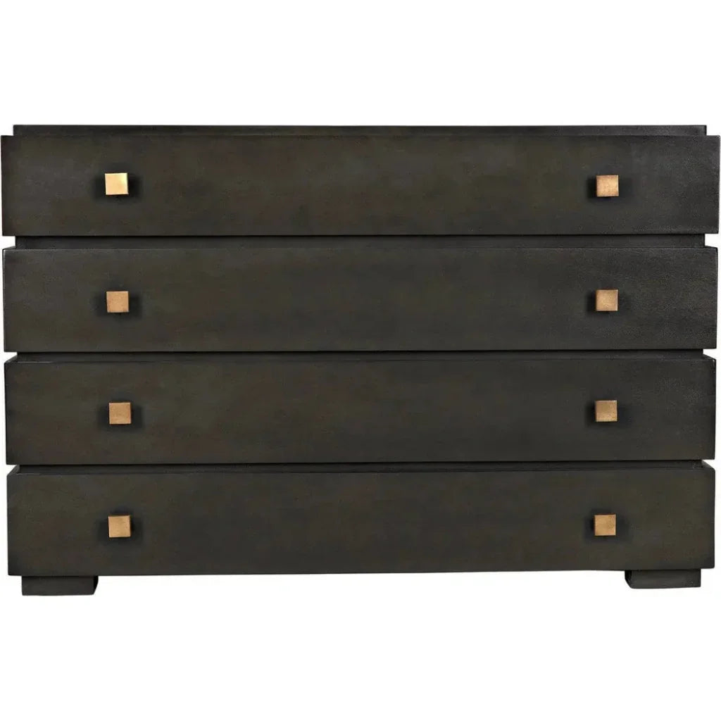 Noir Hofman Four Drawers Wood Dresser