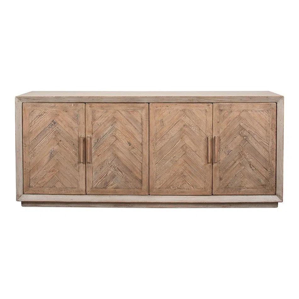 Hollis 4 Door Sideboard Stone Grey - LOOMLAN - Sarreid - Sideboards