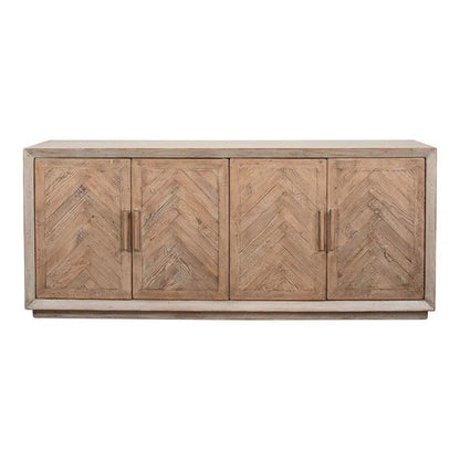 Hollis 4 Door Sideboard Stone Grey - LOOMLAN - Sarreid - Sideboards