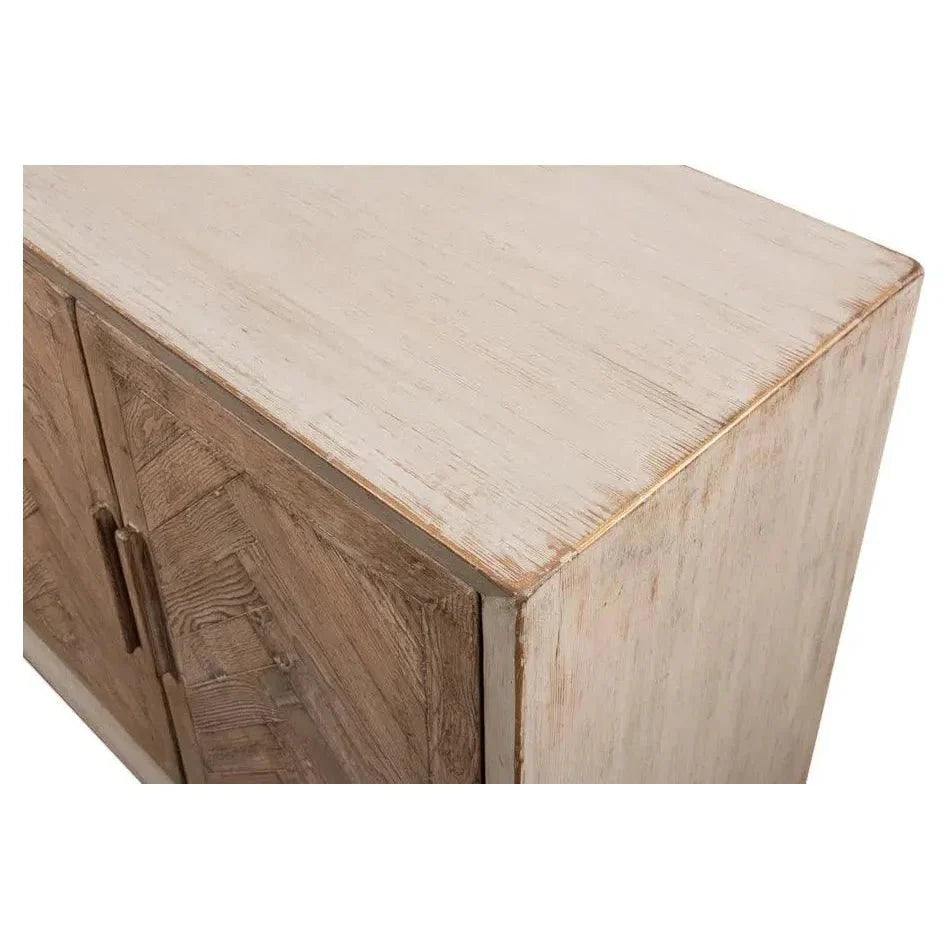 Hollis 4 Door Sideboard Stone Grey - LOOMLAN - Sarreid - Sideboards