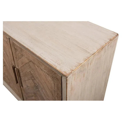 Hollis 4 Door Sideboard Stone Grey - LOOMLAN - Sarreid - Sideboards