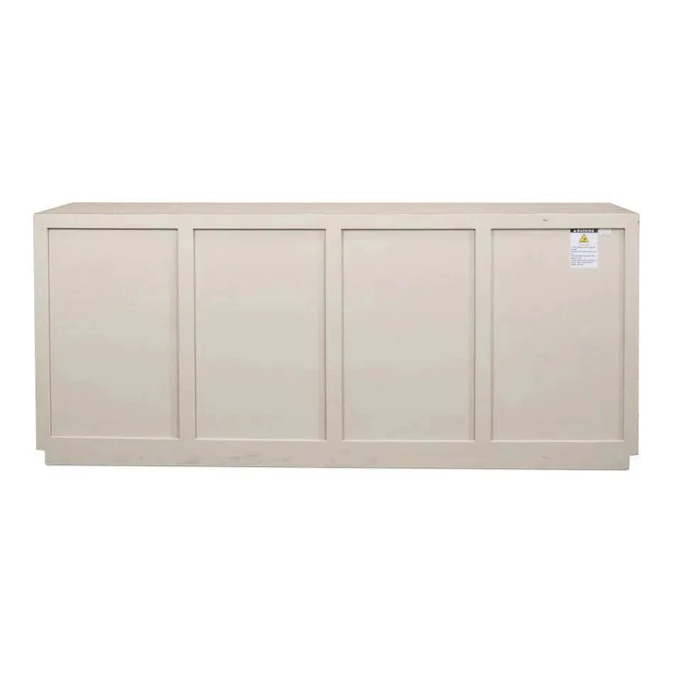 Hollis 4 Door Sideboard Stone Grey - LOOMLAN - Sarreid - Sideboards