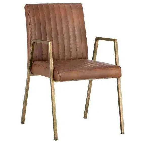 SUNPAN Homer Leather Dining Armchair