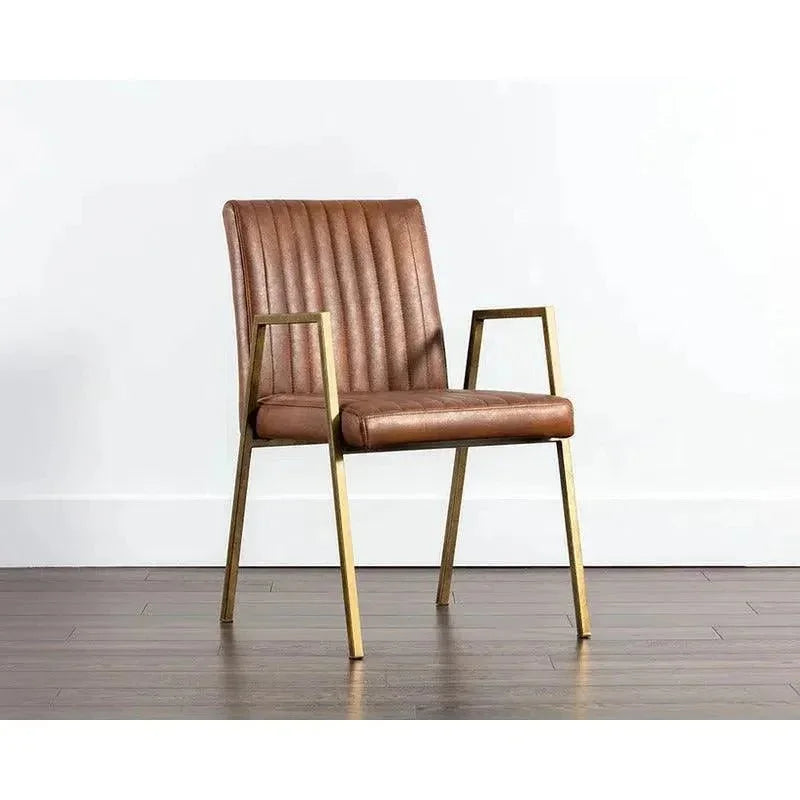 SUNPAN Homer Leather Dining Armchair