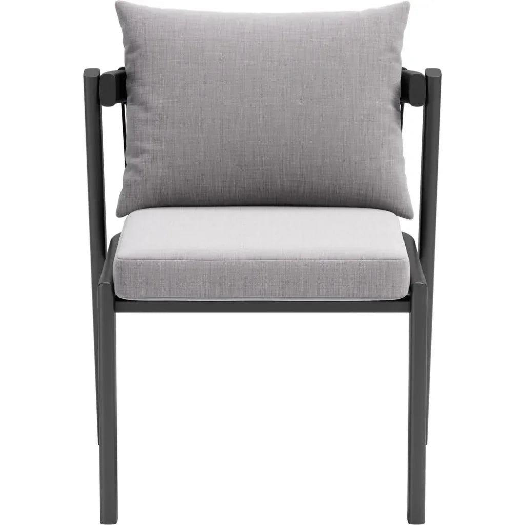 Zuo Modern Horizon Aluminum Gray Dining Chair 2PC