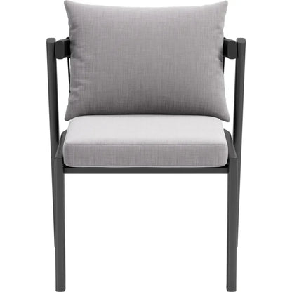 Zuo Modern Horizon Aluminum Gray Dining Chair 2PC
