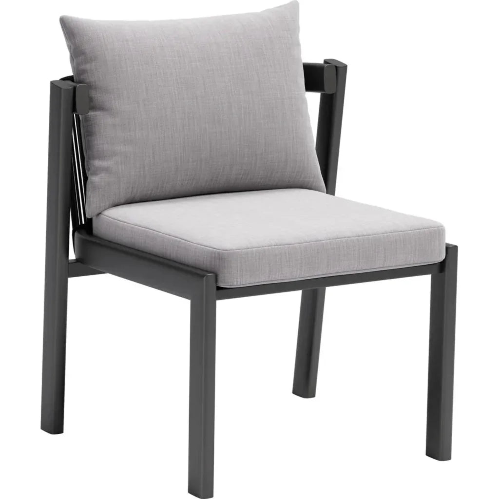 Zuo Modern Horizon Aluminum Gray Dining Chair 2PC